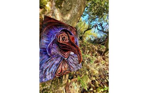 artwork example, wall sculpture